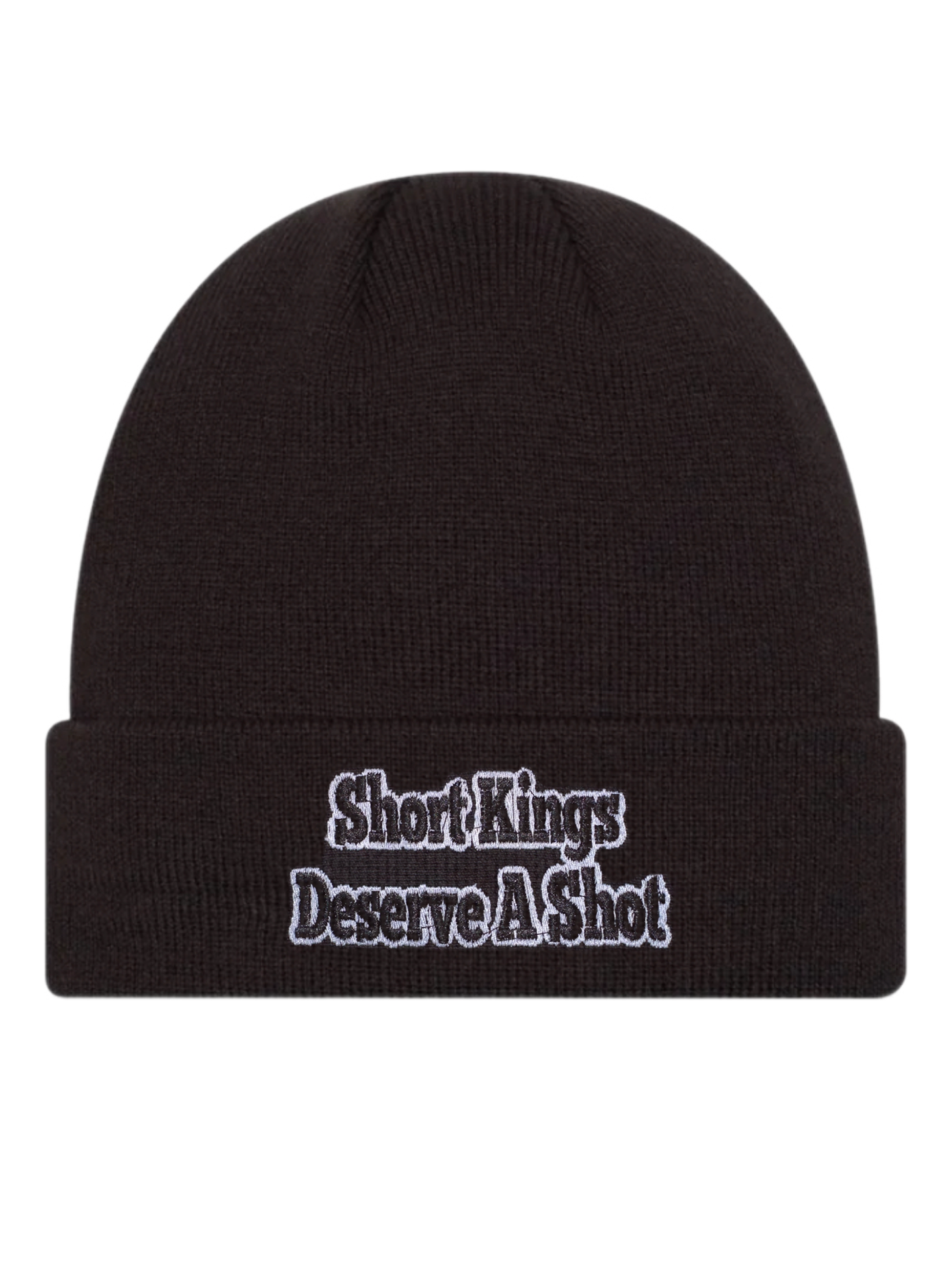 "Short kings deserve a shot" Israel Padilla beanie in black color